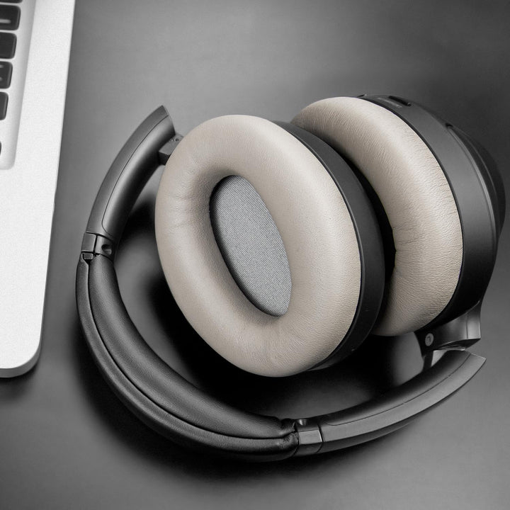 SOULWIT Lammfell Ersatzpolster Ersatz Ohrpolster für Sony WH-1000XM3 (WH1000XM3) Over-Ear Kopfhörer,