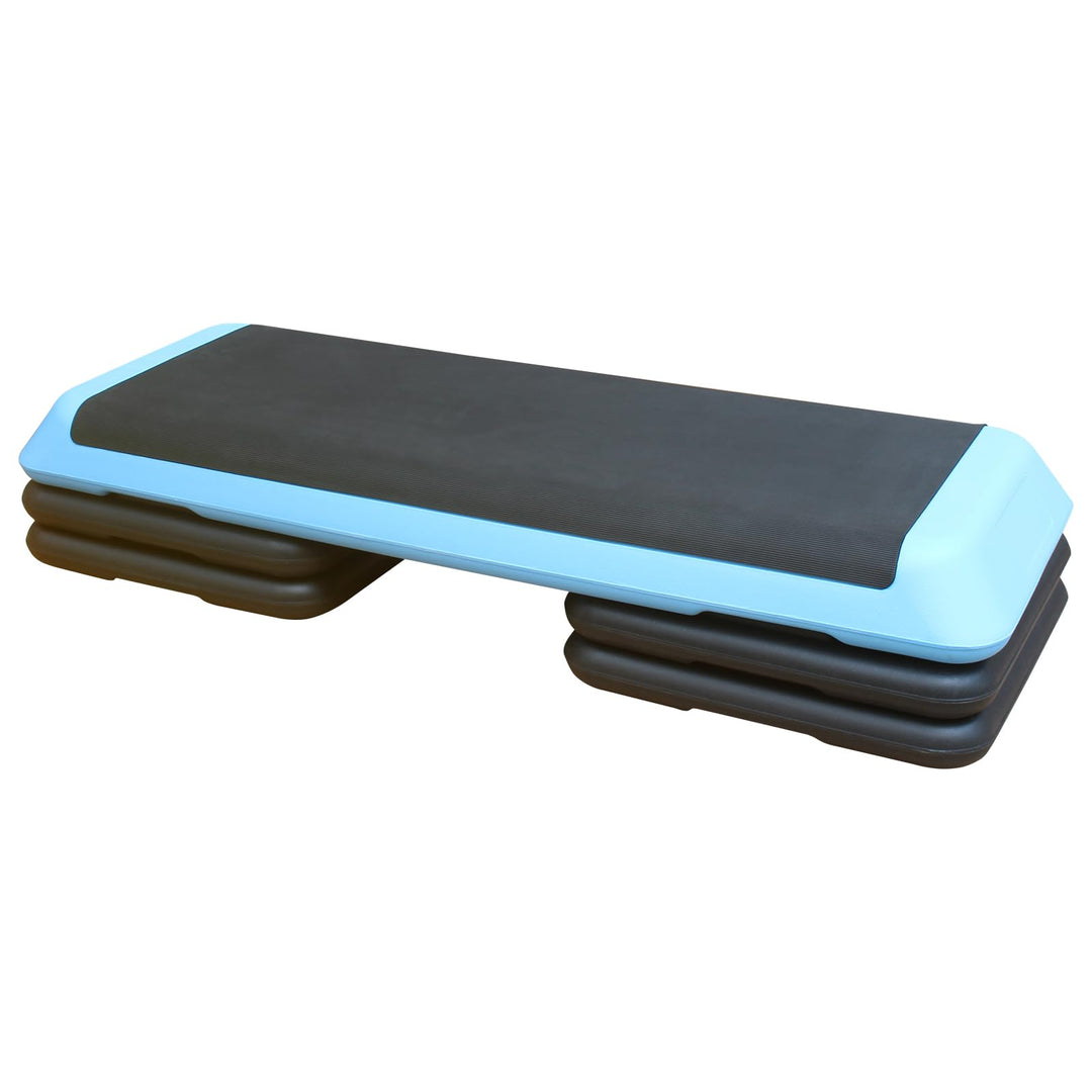 Aerobic Stepper 3-fach Höhenverstellbar Steppbrett 10/15/20 cm, Stepbench für zuhause bis 200 kg, Ru