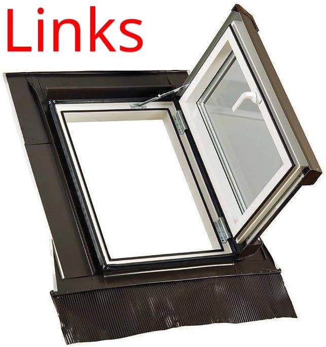 SkyLight Kunststoff Dachausstiegsfenster Loft mit 3-fach Verglasung, energieeffizient, Drehfenster m