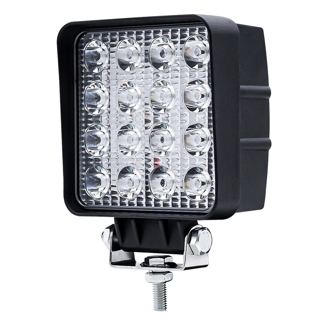 Dinfu led Arbeitsscheinwerfer,led Scheinwerfer 12V 48W 4800LM LED strahler 6000K IP67 Spot & Flood Q
