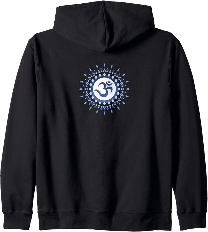 Om Mantra Sonne Yoga Symbol Mandala Kapuzenjacke