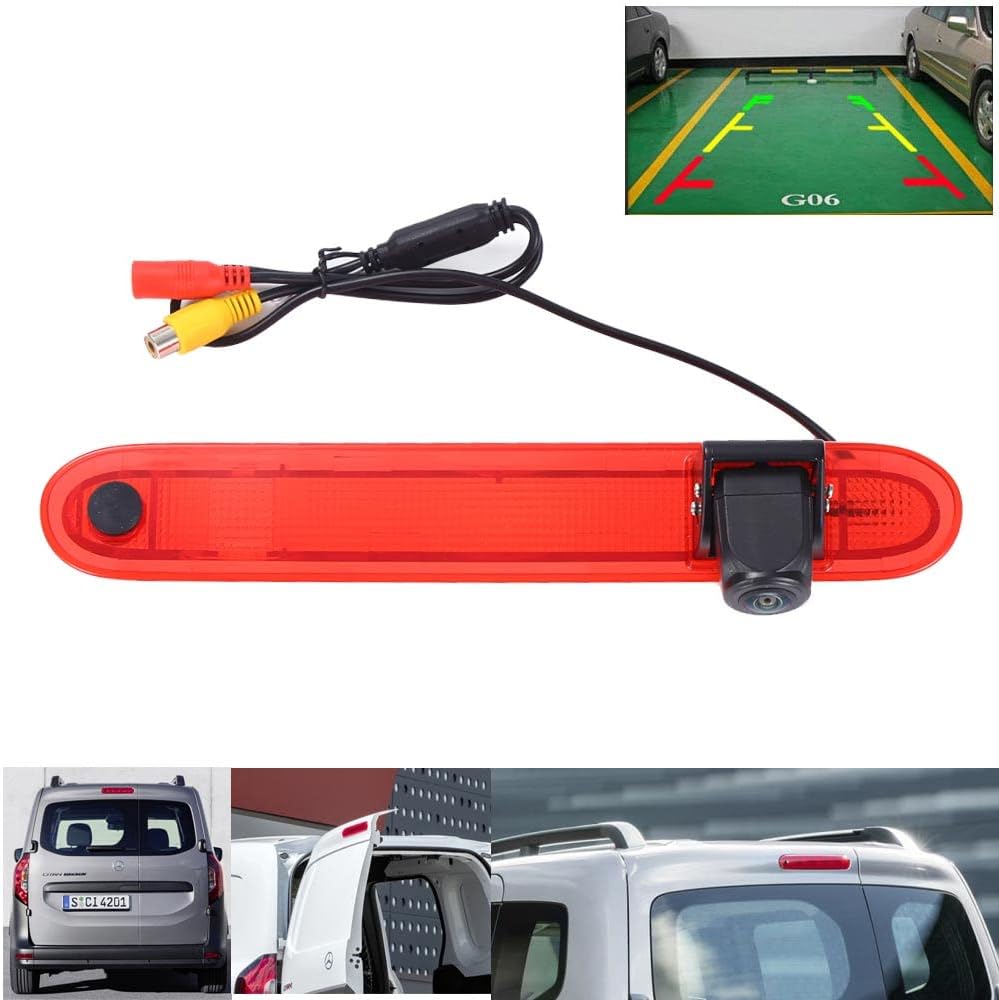 【4.3'' Rückspiegel Monitor + Rückfahrkamera Transpoter】HD Rückfahrkamera Set für Renault Kangoo II 2