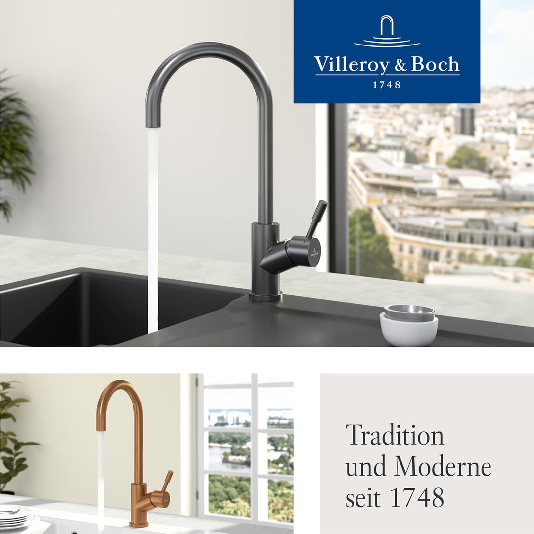 Villeroy & Boch Umbrella | Hochdruck | Einhand-Küchenarmatur |Anthracite | 92530005 Anthracite Hochd