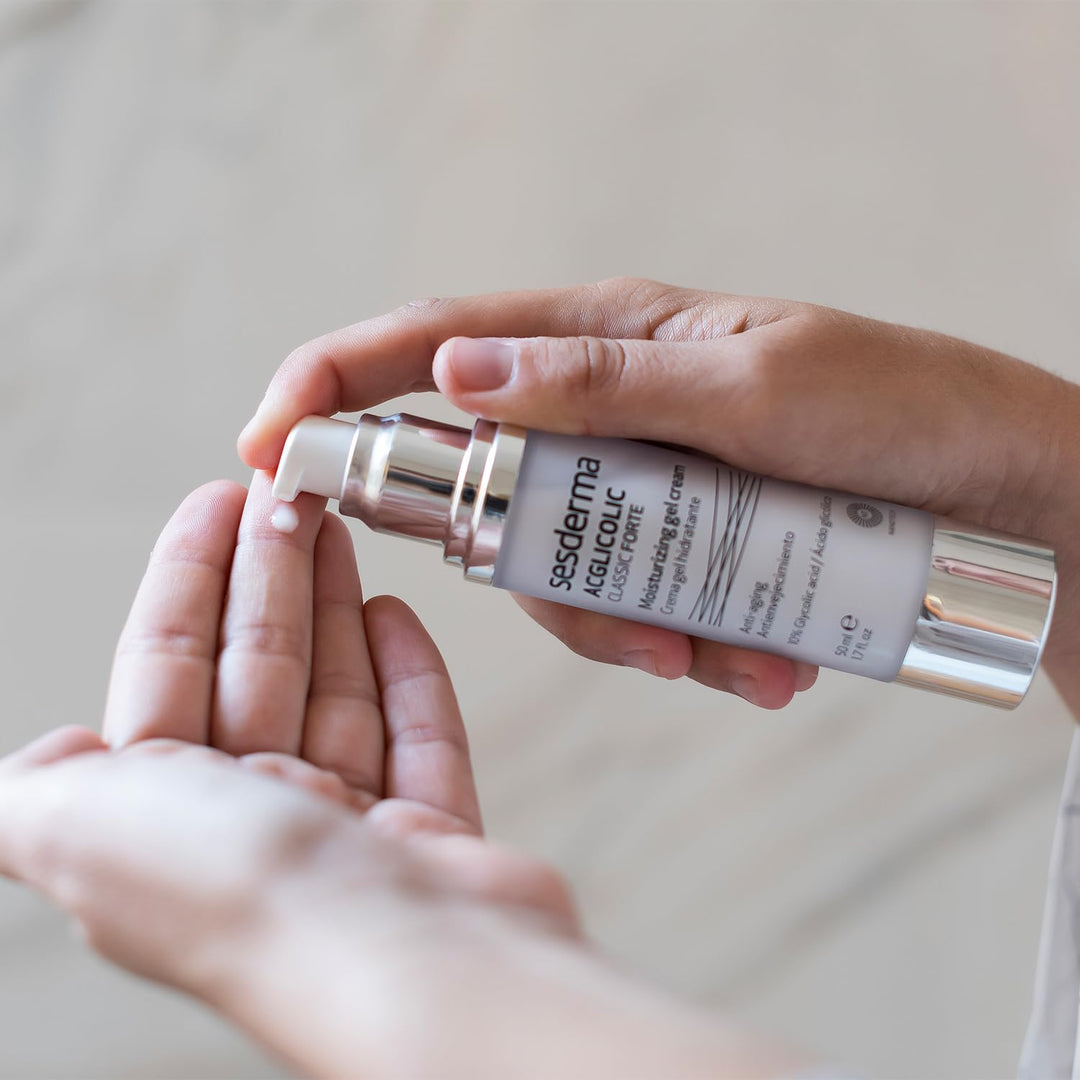 Sesderma | Acglicolic Classic Forte Feuchtigkeitsgel-Creme | Anzeichen von Lichtalterung | Aktive Su