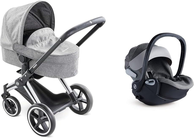 Corolle 9000140770 - Mon Grand Poupon Cybex Puppenwagen & 9000141390 - Cybex 2in1 Puppen Trageschale