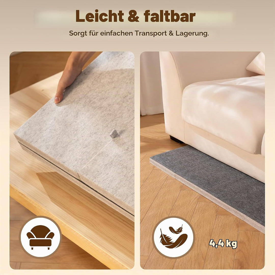 Tektalk klappbarer Puzzletisch mit Abdeckung, 3-Kippwinkel-Puzzleplateau, leichtes tragbares Filzpuz