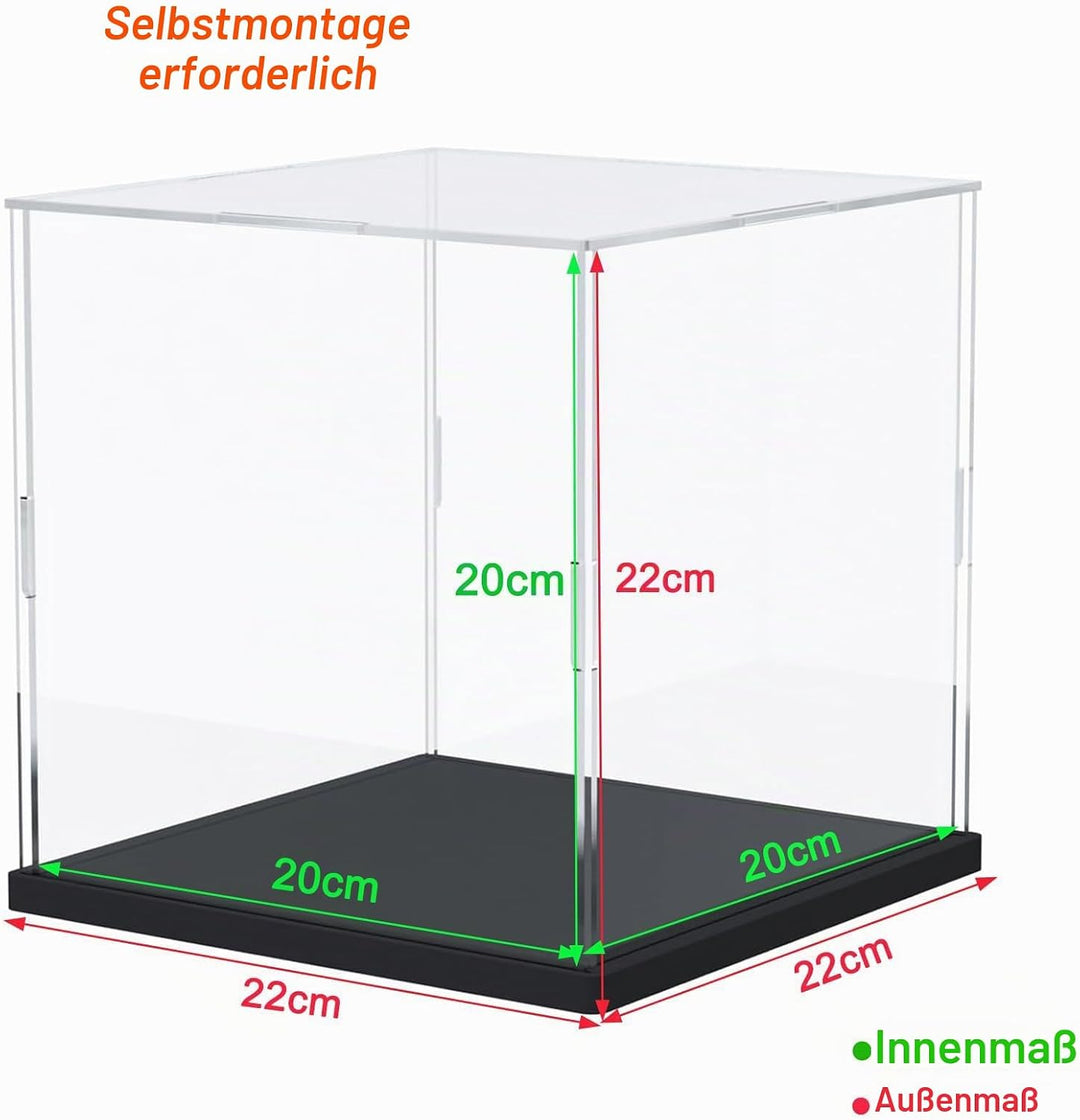 Acryl Vitrine Klar für Lego Actionfiguren Funko Pop Modell Skulptur Transparenter Plexiglas Display