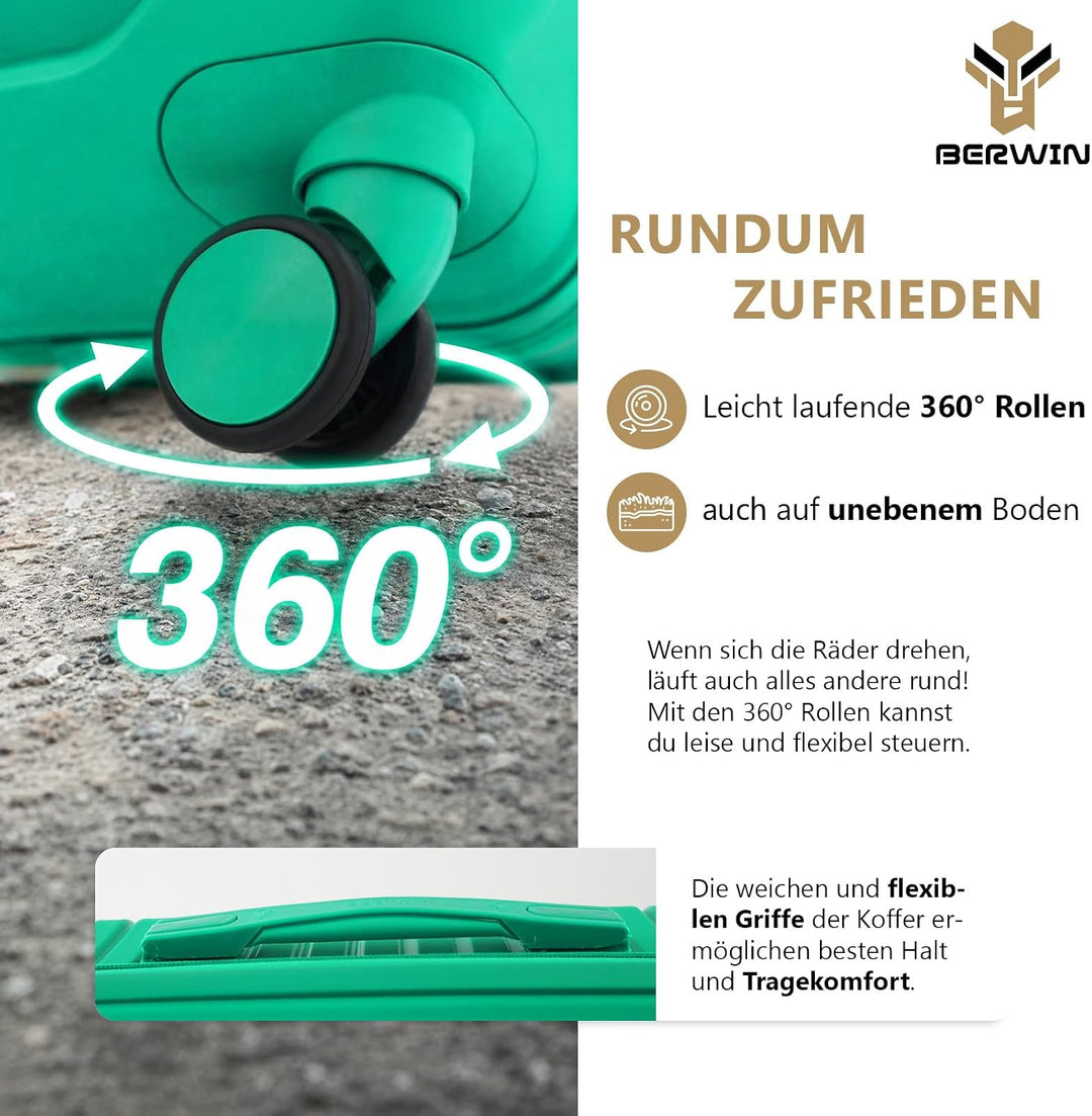 Berwin Reisekoffer aus Polypropylen (PP) Hartschalenkoffer Trolley Koffer Suitcase Luggage Modell To