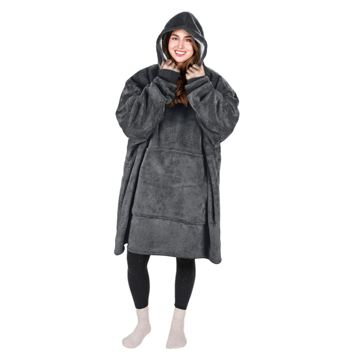 Catalonia Classy Oversized Sherpa Hoodie Decke, grosses Kapuzen-Sweatshirt für Frauen, weiche gemütl