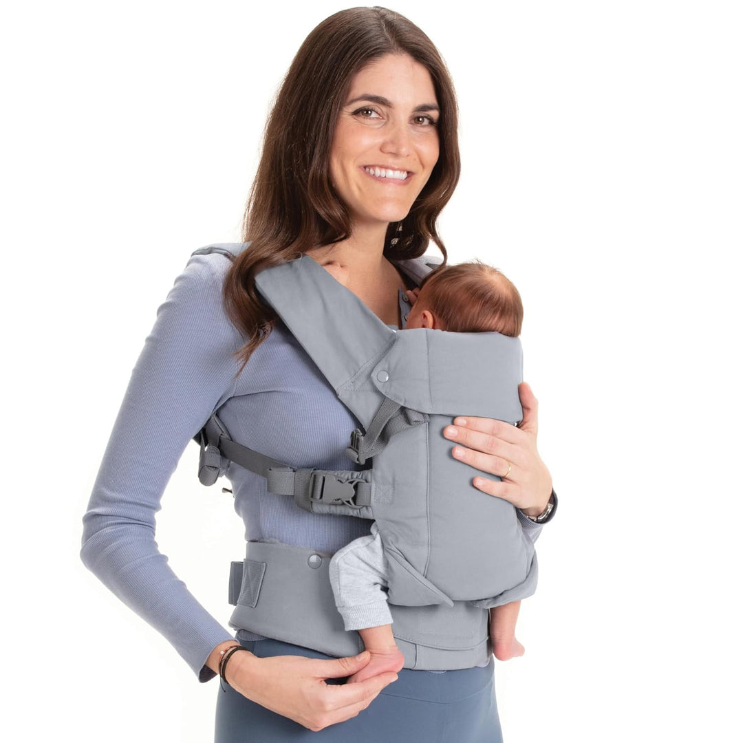 Beco Gemini Babytrage Neugeborene ab Geburt bis Kleinkind - 4 Tragepositionen Baby Trage aus 100 % B