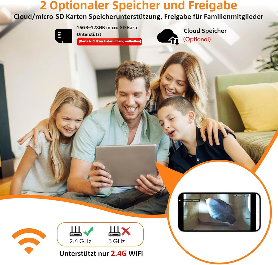 Nistkasten mit 5MP Kamera Solar, Vogelhaus zum Aufhängen für Wetterfest, 2,4G WiFi &amp; App Benachricht