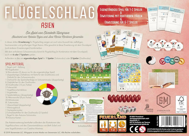 Feuerland: Flügelschlag Asien | 3. Erweiterung oder eigenständiges Spiel | 3. Erweiterung zum Spiel