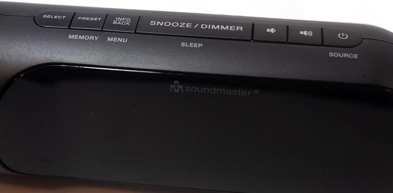 Soundmaster UR6600SW DAB+ und UKW Radiowecker Wecker mit Nachtlicht 2 Weckzeiten USB Ladefunktion st