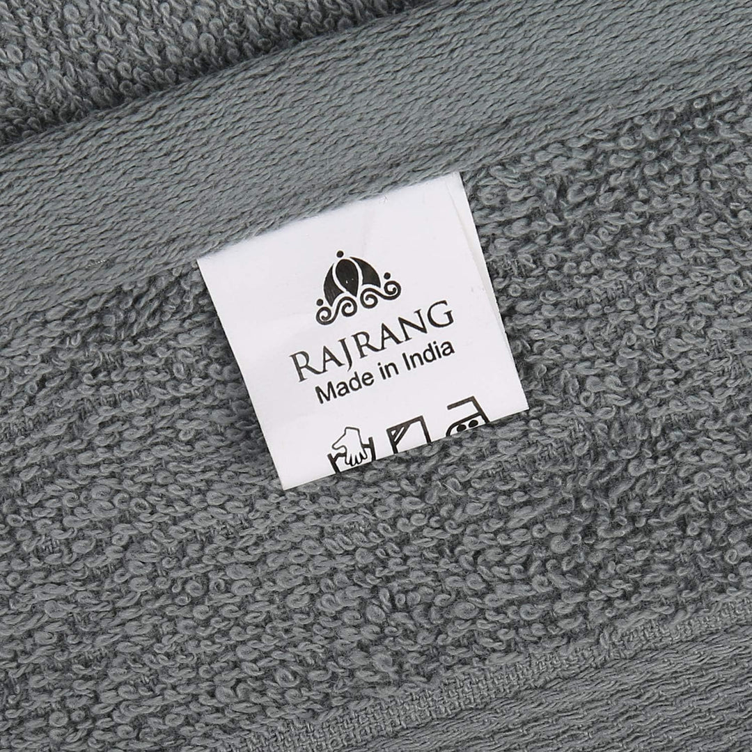 RAJRANG Hand Towel-Cotton Terry fabric-Grey-6-Pcs 40 X 71 cm Grau 6, Grau 6