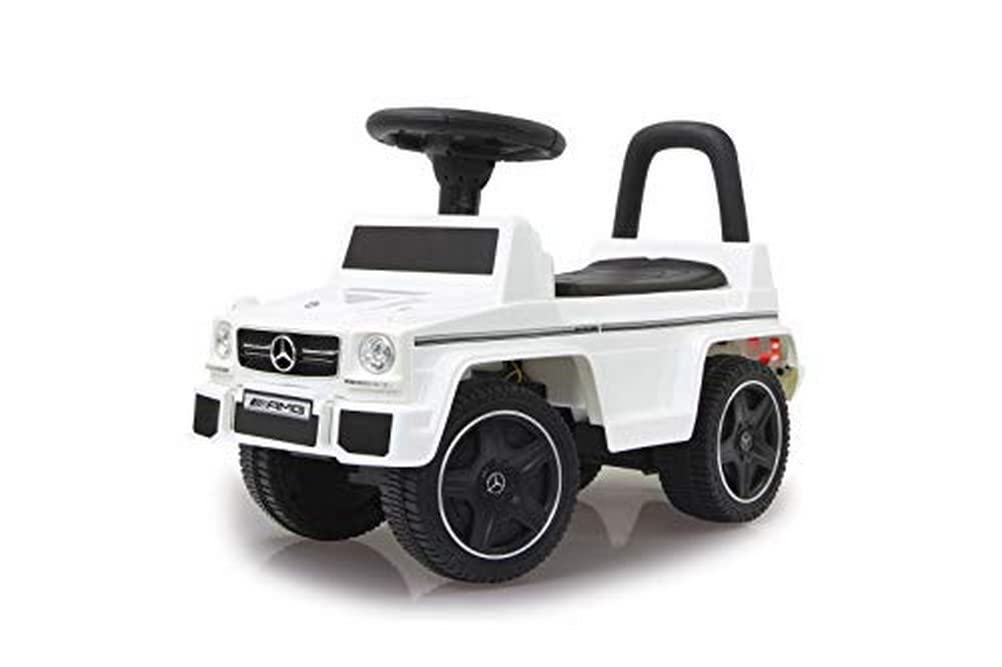 JAMARA 460403 Rutscher Mercedes-Benz AMG G63 Kippschutz, Kofferraum unter Sitzfläche, Schub-und Halt