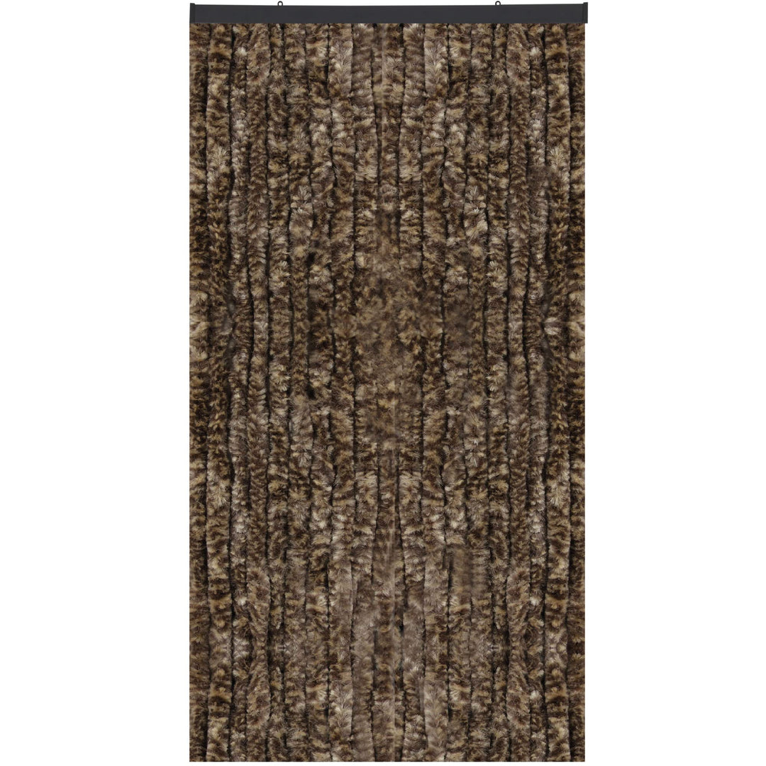 Arsvita Flauschvorhang 160x185 cm in Meliert beige - braun, Perfekter Insekten- und Sichtschutz für