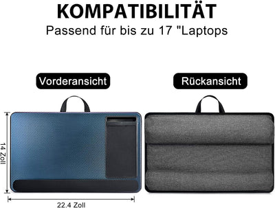Modazon Laptopkissen für Bett mit Kissen，Laptop Unterlage Zubehör Couch mit Mausunterlage and Handge