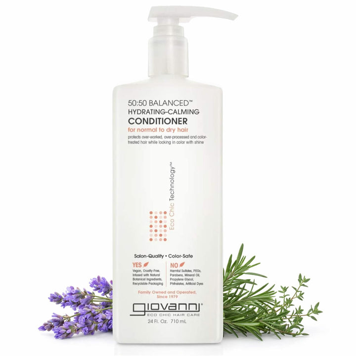 Giovanni Cosmetics 50:50 Balanced Hydrating-Calming Conditioner, 24 Oz