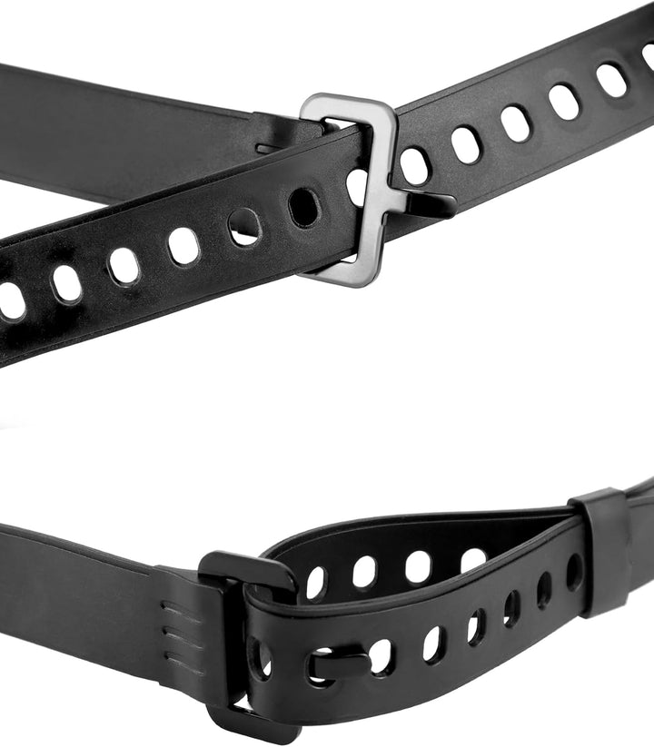 QWORK® 8er Pack Gummi Zurrgurte mit Eisen-Schnalle - 45 x 2,5 cm - Vielseitige Spannband Zum Sichern
