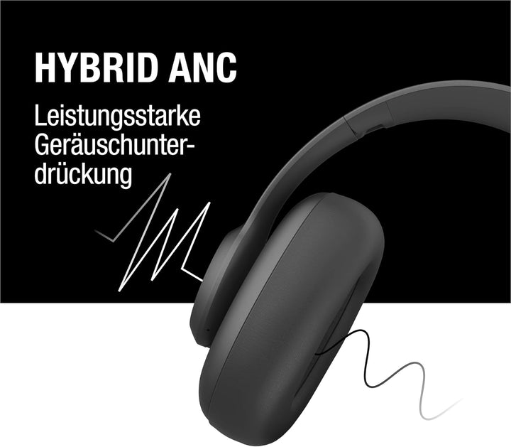 Fresh 'n Rebel Clam Ace Bluetooth Kopfhörer Over Ear mit Hybrid Active Noise Cancelling, 60 Stunden
