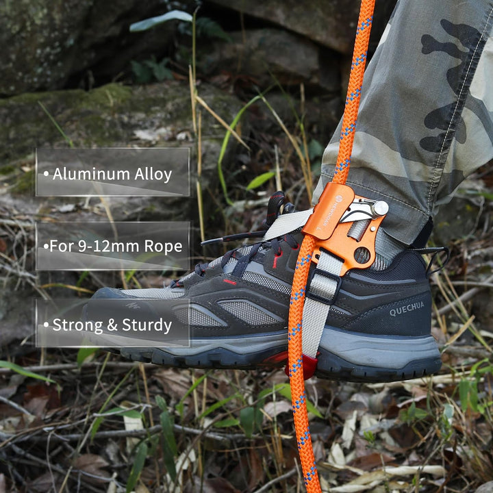 NewDoar Foot Ascender Riser Klettern Baum Baumpfleger Bergsteigen Abseilen Quick Step Ausrüstung Kle