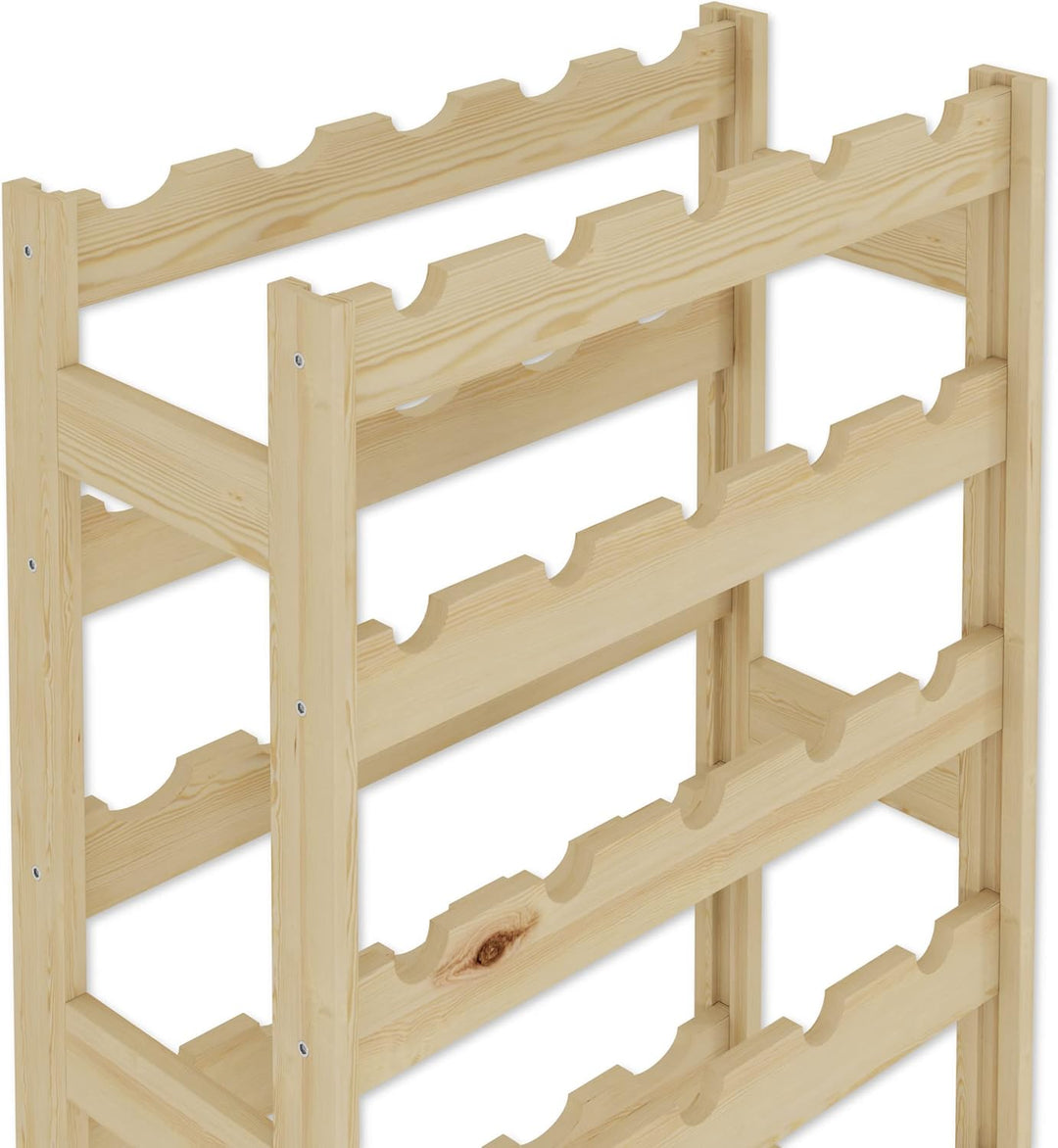 Lenmar, Weinregal aus Holz für Flaschen, Natur, RW-1, Wein, Flaschenregal, Kellerregal, Regale, Flas