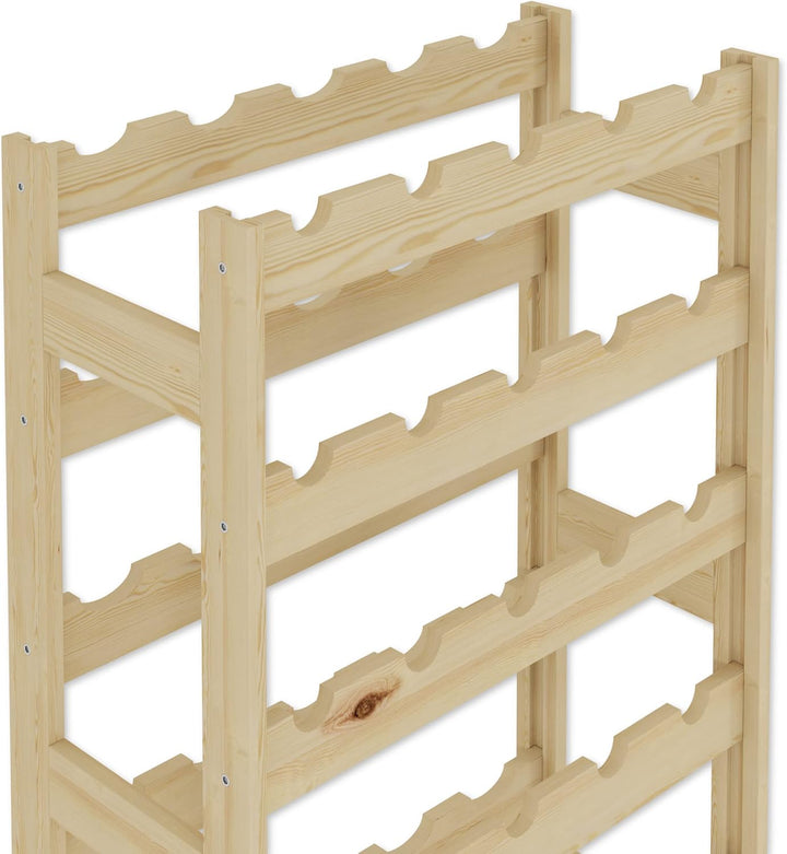 Lenmar, Weinregal aus Holz für Flaschen, Natur, RW-1, Wein, Flaschenregal, Kellerregal, Regale, Flas