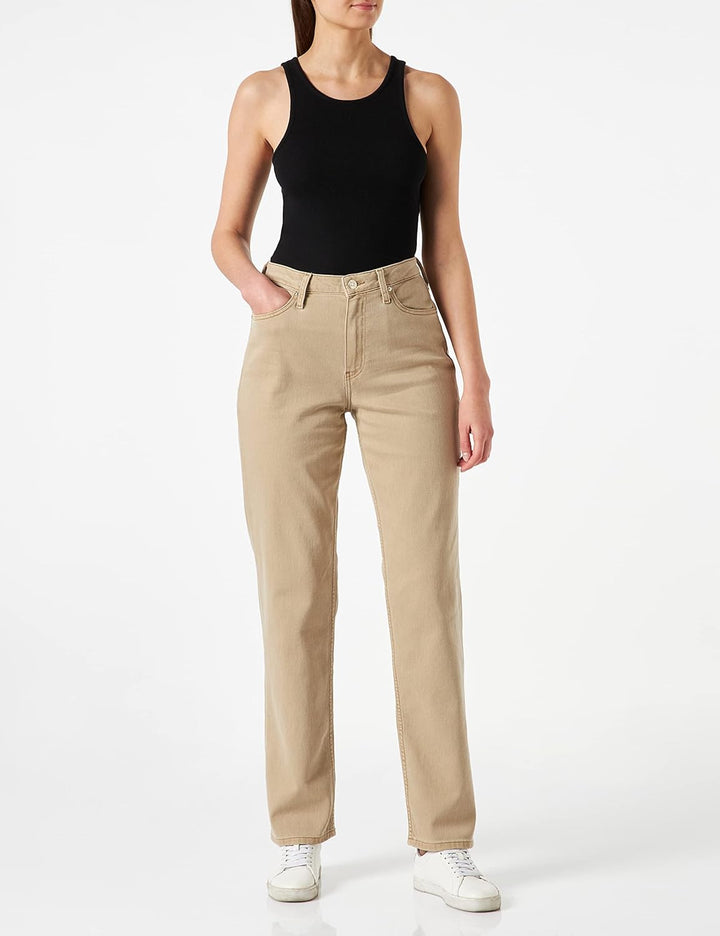 Damen Jeans New Classic Straight Hw Cw 28W / 30L Beige, 28W / 30L Beige