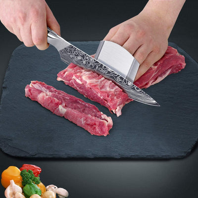 MOSFiATA Kochmesser, Küchenmesser Fleischmesser Profi Chefmesser 20CM Allzweckmesser aus EN.4116 Deu