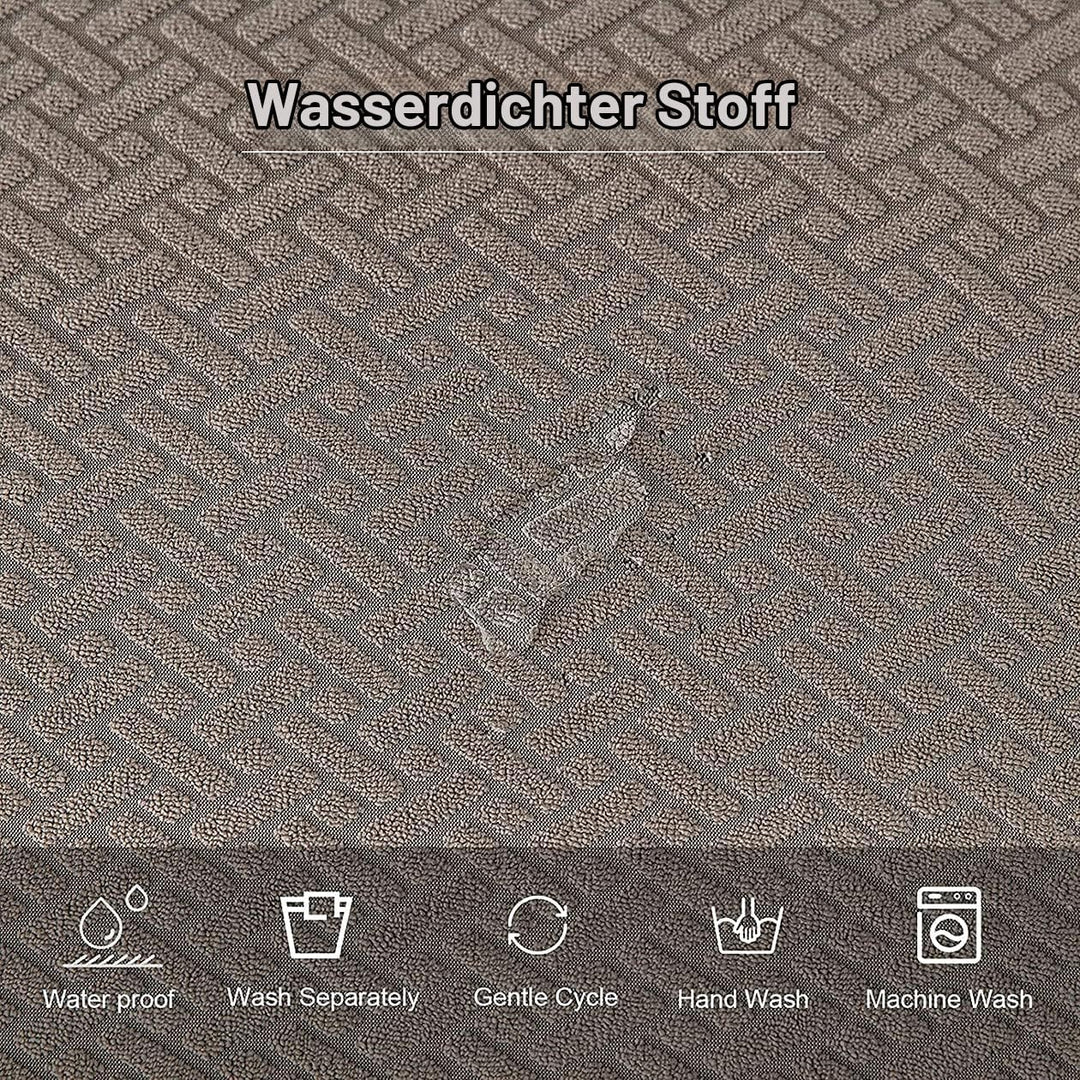 LANSHENG Stuhlbezug Sitzfläche Waschbarer Stretch Wasserdicht Jacquard Bezug für Stühle Esszimmerstu