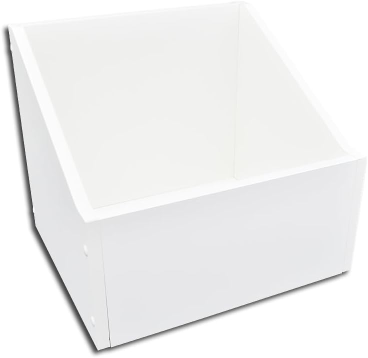 Protected LP Schallplatten Holz Box weiss 2. Wahl