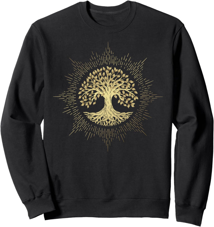 Baum des Lebens Yoga Chakra Inspiration Astrologie Geschenk Sweatshirt
