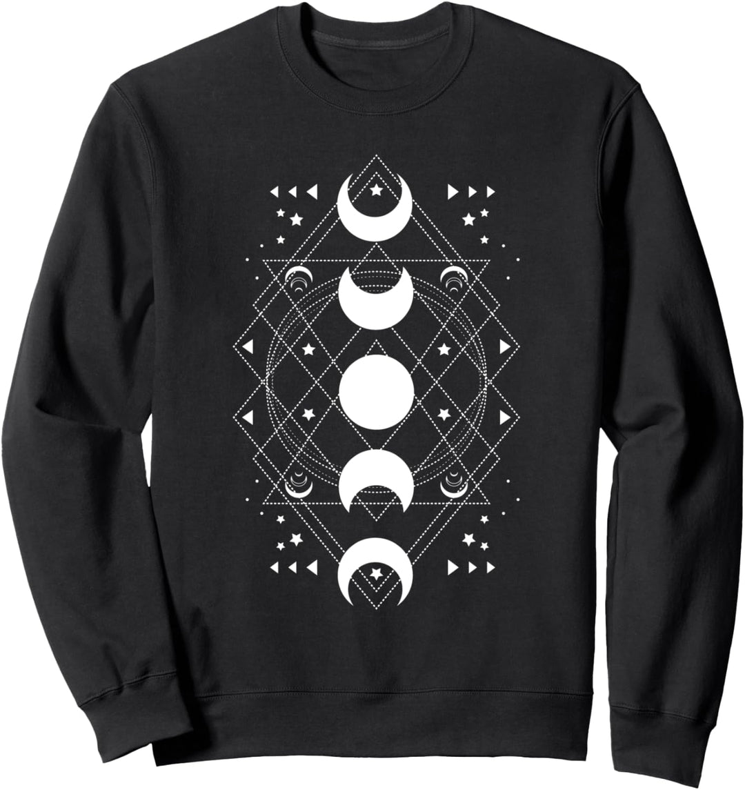 Occult Wicca Wahrsager Astrologie Mondphasen Okkultismus Sweatshirt