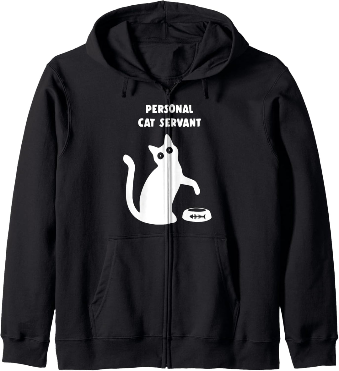 Personal Cat Servant Shirt Funny Black Cat Lover Gift Kapuzenjacke