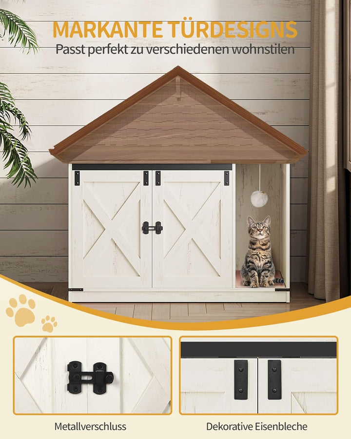 Hzuaneri Katzenschrank, Katzentoilette, Katzenklo Schrank, Versteckte Katzentoilette Kabinett Möbel