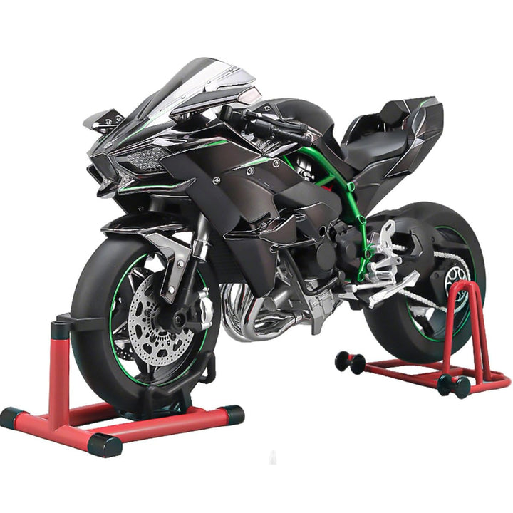 1/6 Legierung Dynamisches Motorrad Modell, Simulations Fahrrad mit Zündsystem Rauchspray, Kohlefaser