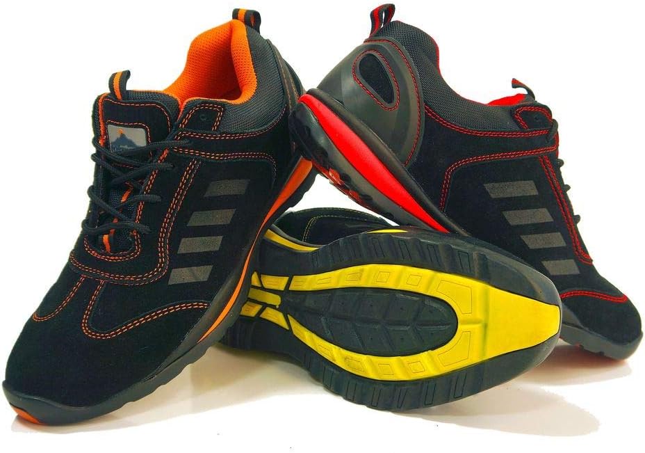 Portwest Steelite Lusum Sicherheits-Trainer S1P HRO, Grösse: 46, Farbe: Rot, FW34RER46 46 EU Rot, 46