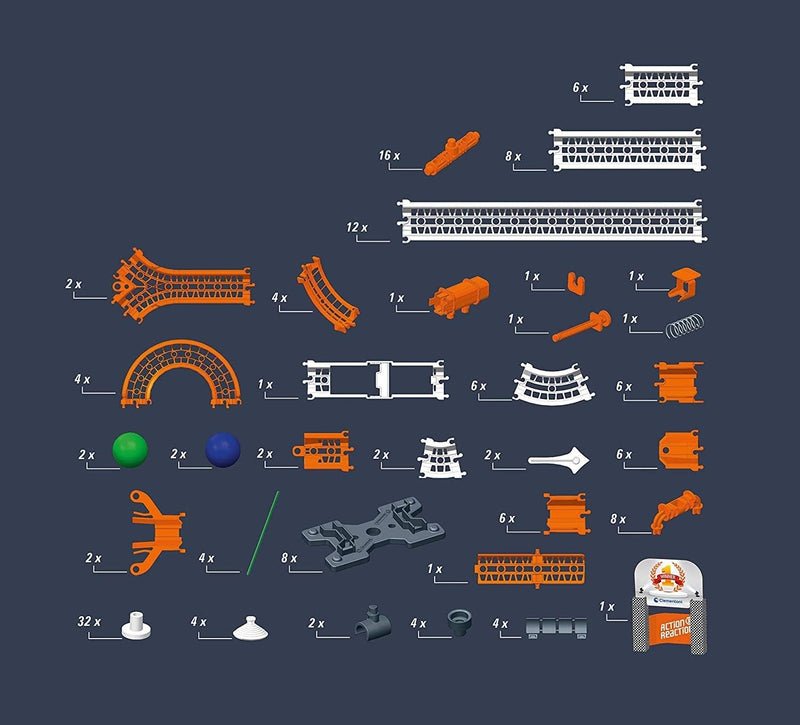 Clementoni 19177 Aktion und Reaktion-Rennen-Wettbewerb Wissenschaftliches Spiel, Mehrfarbig