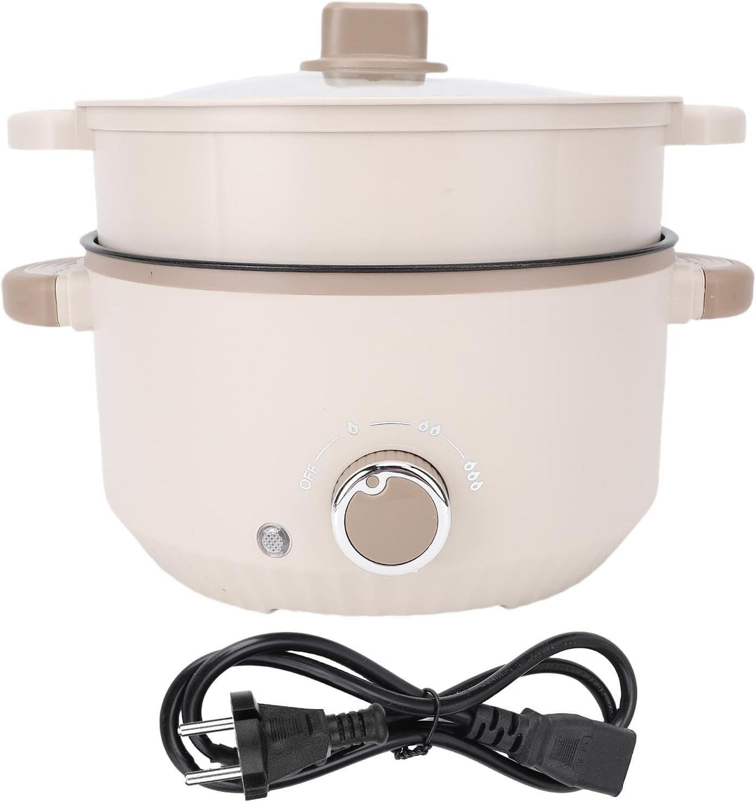 Geräumiger 3L -Elektro -Topf mit Dampfkorb Multifunktionaler Kocher für Unterschiedliche Bedürfnisse