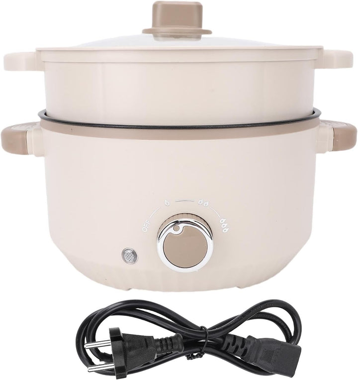 Geräumiger 3L -Elektro -Topf mit Dampfkorb Multifunktionaler Kocher für Unterschiedliche Bedürfnisse