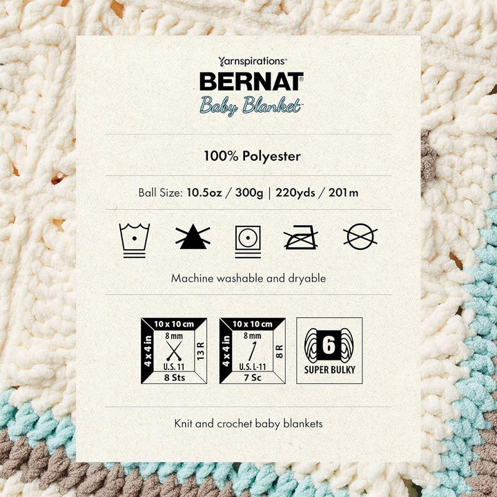Bernat BB Babydecken-Garn, Lovely Blue, 1 Stück 1 Packung Schönes Blau, 1 Packung Schönes Blau