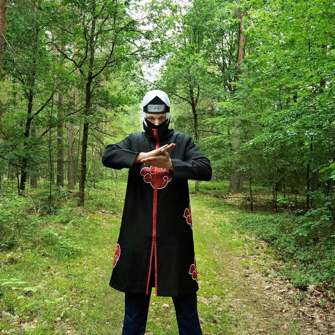 CoolChange Akatsuki Mantel | Itachi Umhang für Cosplay Kostüm | Grösse: XL, XL