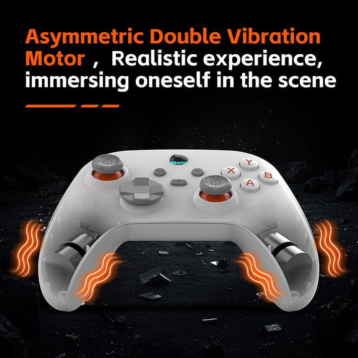 UHM PC Controller, Wireless 2.4G PC Gaming Controller PC Android Switch iPhone 6 Axis-Gyroskop,Hall-