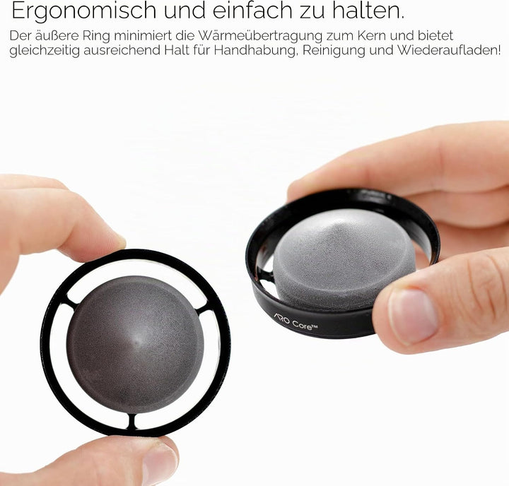ARO Core™ Espresso-Extraktionskühler aus Aluminium, Kaffeekühlzubehör, gefrorenes Werkzeug (1 Packun