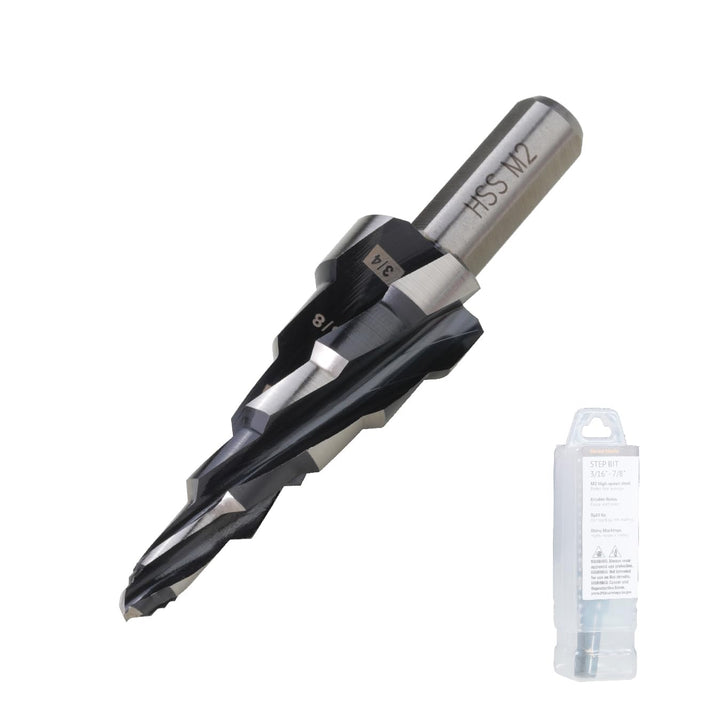 Jerax tools 1/4 bis 3/4 Zoll Stufenbohrer, M2 Hochgeschwindigkeitsstahlbohrer für Lochbohren in extr