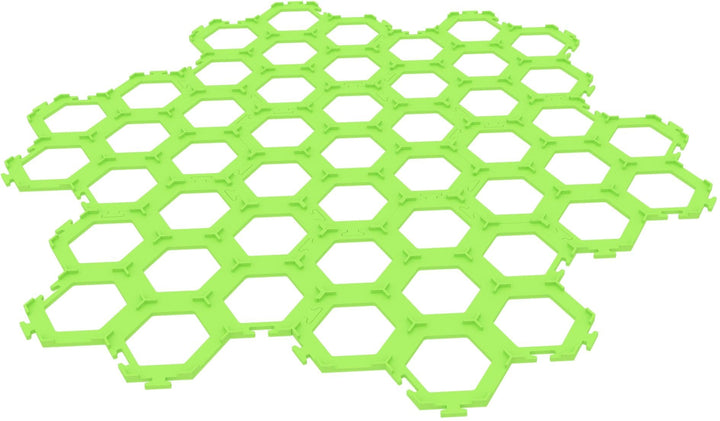 Feldherr 7er Set Plättchen Halter kompatibel mit Dorfromantik: Das Brettspiel grün, grün