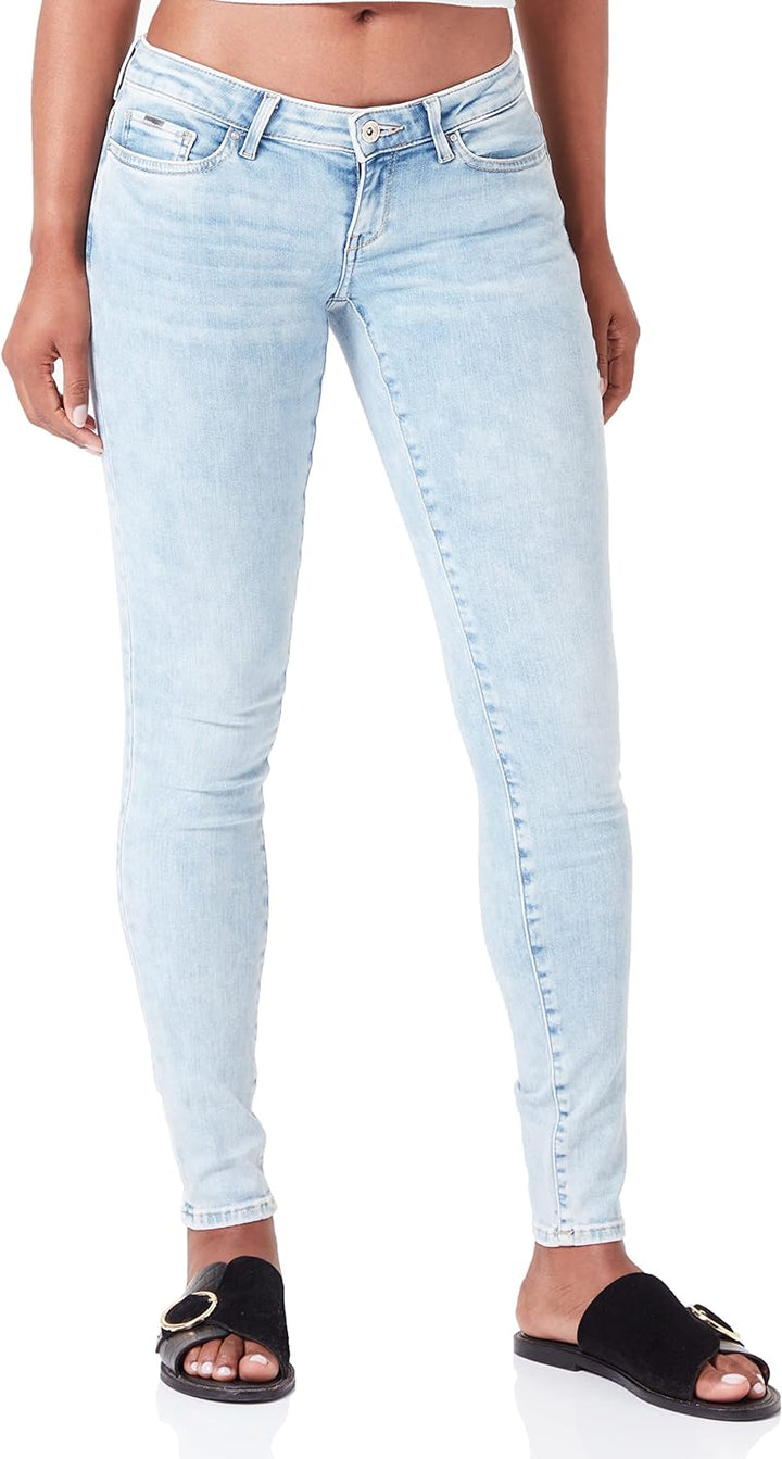 ONLY Damen Onlcoral Life Sl Sk Dnm Cro468 Jeans, Blue Denim, 33 EU