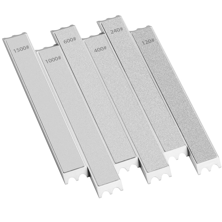 CWOVRS Diamant Schleifstein 6 Stück Mit Basis aus Aluminiumlegierung, Diamant Schleifstein Kochmesse