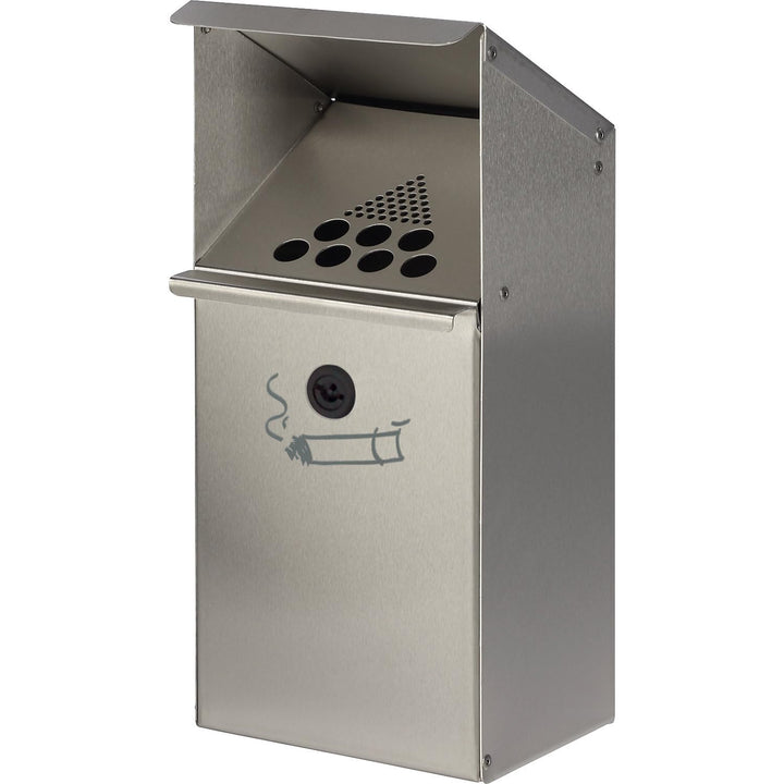 VAR | Wandascher aus Edelstahl | Inhalt 3,7 l | abschliessbar | HxBxT 410 x 180 x 150 mm