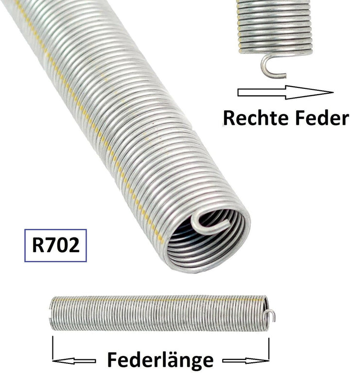1 Stück Torsionsfeder R702 / R21 für Hörmann Garagentor Garagentorfeder Torfeder